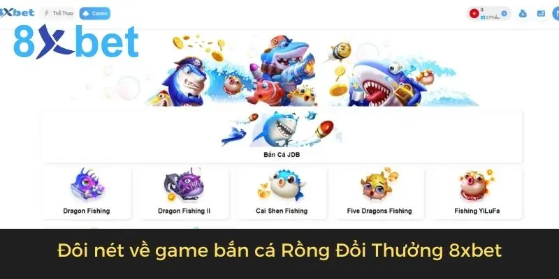 Đôi nét về game bắn cá rồng đổi thưởng 8xbet 